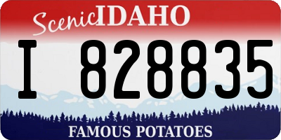 ID license plate I828835