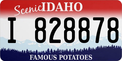 ID license plate I828878
