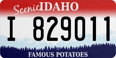 ID license plate I829011