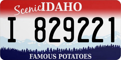 ID license plate I829221