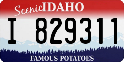 ID license plate I829311