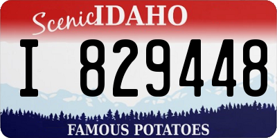 ID license plate I829448