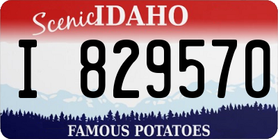 ID license plate I829570