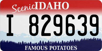 ID license plate I829639