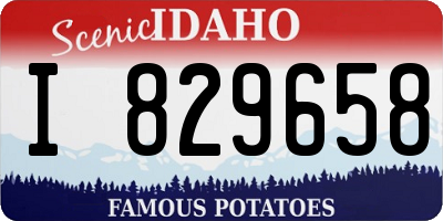 ID license plate I829658