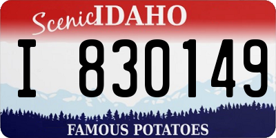 ID license plate I830149