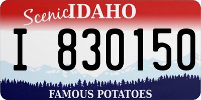 ID license plate I830150