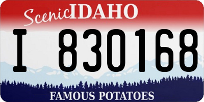 ID license plate I830168