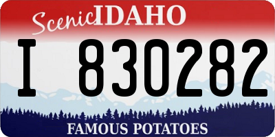 ID license plate I830282