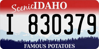 ID license plate I830379