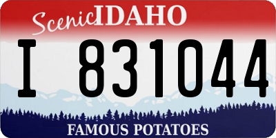 ID license plate I831044