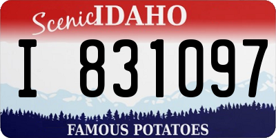 ID license plate I831097