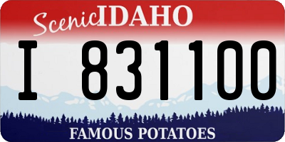 ID license plate I831100