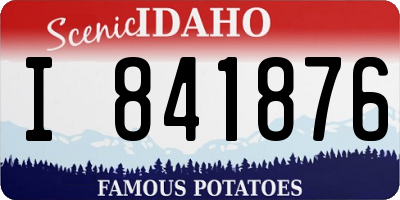 ID license plate I841876