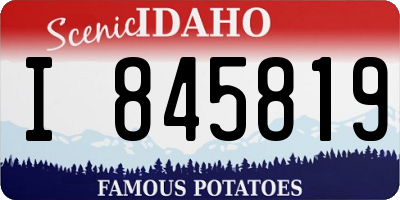 ID license plate I845819