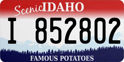 ID license plate I852802