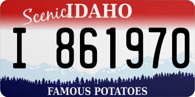 ID license plate I861970