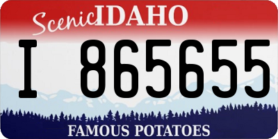 ID license plate I865655