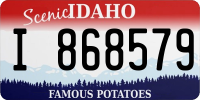 ID license plate I868579