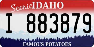 ID license plate I883879