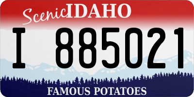 ID license plate I885021