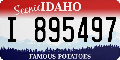 ID license plate I895497