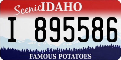 ID license plate I895586