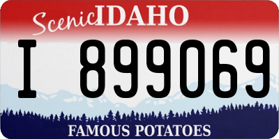 ID license plate I899069