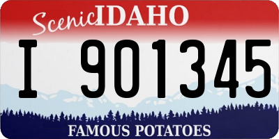 ID license plate I901345