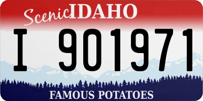 ID license plate I901971