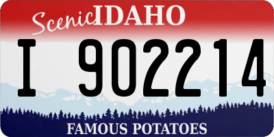 ID license plate I902214