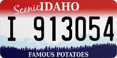 ID license plate I913054