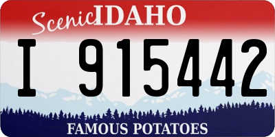 ID license plate I915442