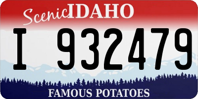 ID license plate I932479