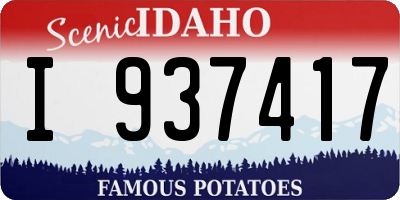 ID license plate I937417