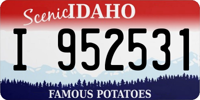 ID license plate I952531