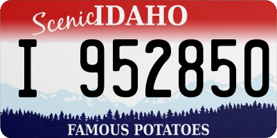 ID license plate I952850