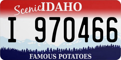 ID license plate I970466