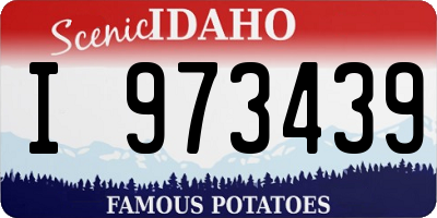 ID license plate I973439