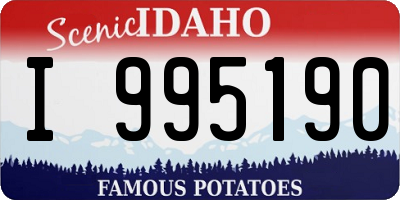 ID license plate I995190