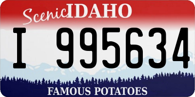ID license plate I995634