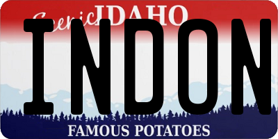 ID license plate INDON