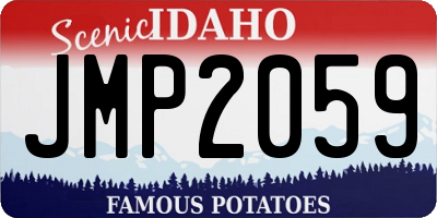 ID license plate JMP2059