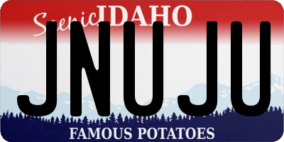 ID license plate JNUJU