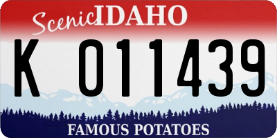 ID license plate K011439