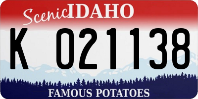 ID license plate K021138