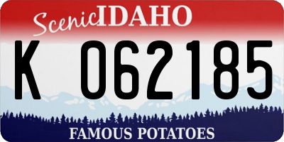 ID license plate K062185