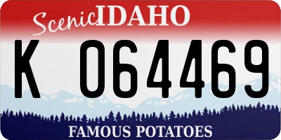 ID license plate K064469