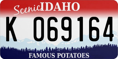 ID license plate K069164