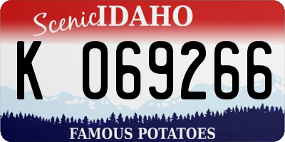 ID license plate K069266